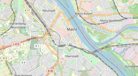 Geschäft Mainz auf Karte