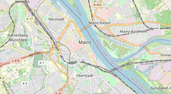 Geschäft Mainz auf Karte