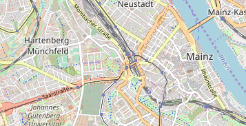 Geschäft Mainz auf Karte