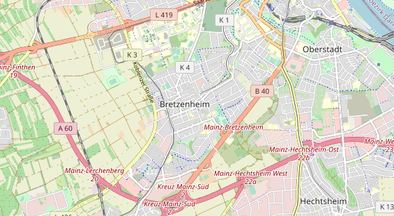 Geschäft Mainz auf Karte