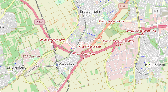 Geschäft Mainz auf Karte