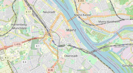 Geschäft Mainz auf Karte