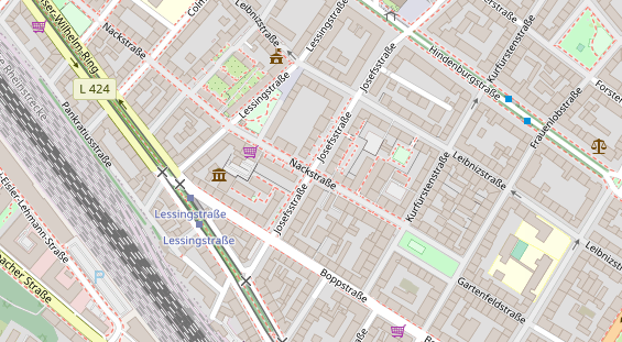 Geschäft Mainz auf Satellitenbild