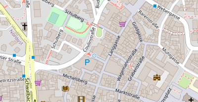 Geschäft Mainz auf Satellitenbild