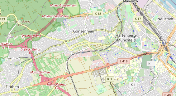 Geschäft Mainz auf Karte