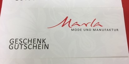 Mainz Suche - Branche: Einzelhandel (mit Ladengeschäft) - PLZ 55124 (Deutschland) - Mit Geschenkgutscheinen Einkaufen gehen macht Spaß...wir haben schön eingepackte Gutscheine zum Verschenken... - Marla Mode und Manufaktur
