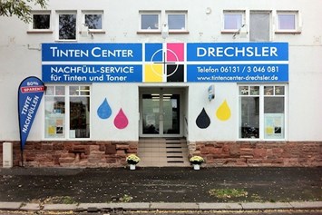 Einkaufen Mainz: Frontansicht unseres Geschäftes - TintenCenter Drechsler
